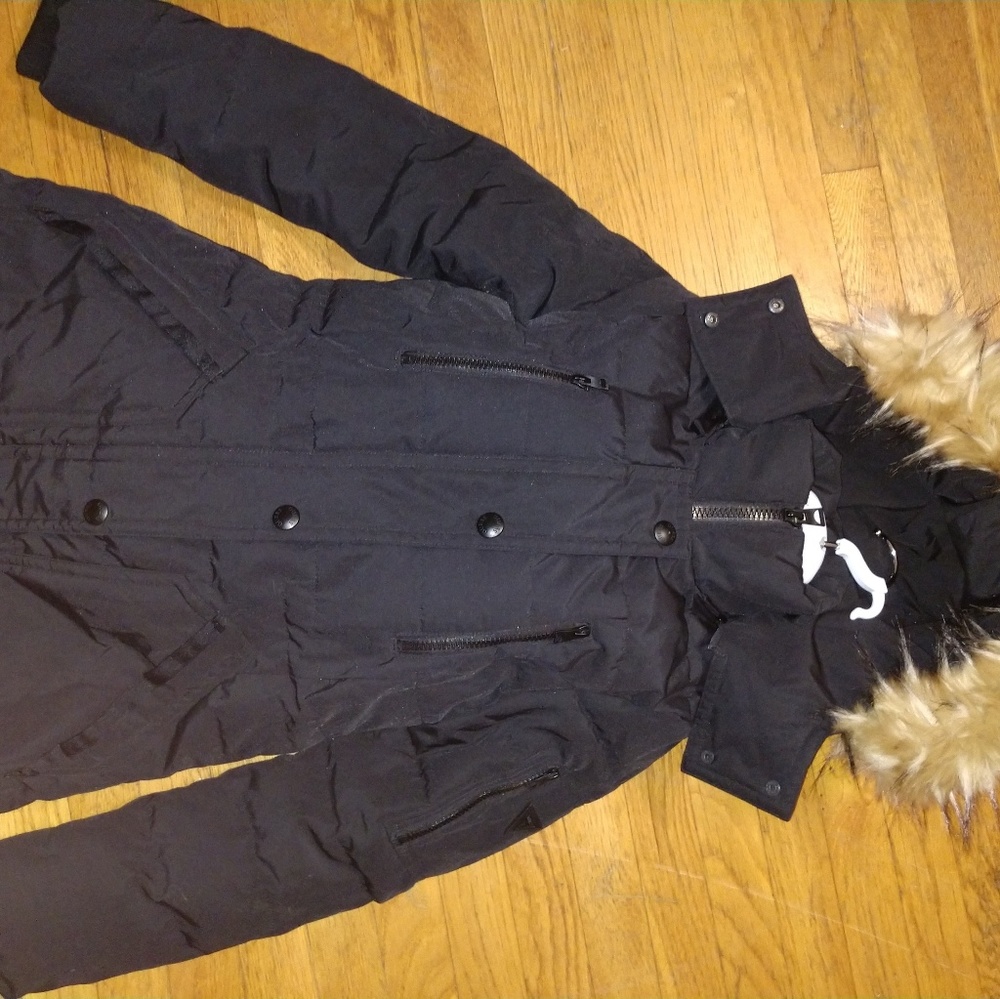 Guess black winter jacket size XS